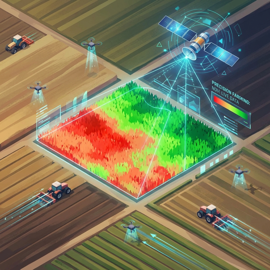 Monitoring satelitarny i NDVI – Spójrz na swoje pola z kosmosu